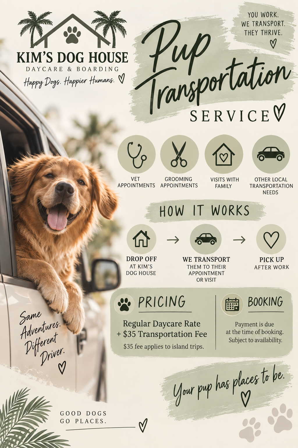 Paw It Forward dog supply swap station flyer